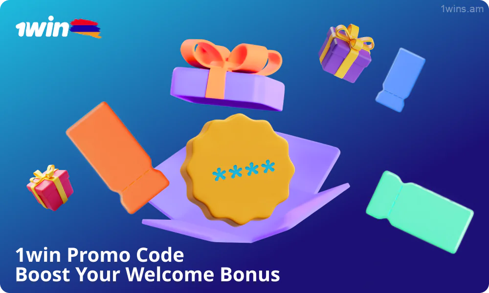 Use the promo code when registering with 1win Armenia to boost your welcome bonus to 180,000 drams and get a 500% match on your first deposit